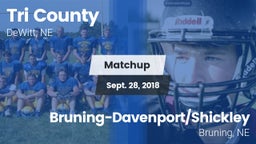 Matchup: Tri County High vs. Bruning-Davenport/Shickley  2018