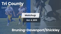 Matchup: Tri County High vs. Bruning-Davenport/Shickley 2019