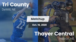 Matchup: Tri County High vs. Thayer Central  2020