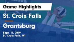 St. Croix Falls  vs Grantsburg  Game Highlights - Sept. 19, 2019