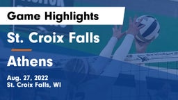 St. Croix Falls  vs Athens Game Highlights - Aug. 27, 2022