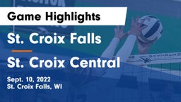 St. Croix Falls  vs St. Croix Central Game Highlights - Sept. 10, 2022
