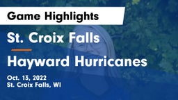 St. Croix Falls  vs Hayward Hurricanes  Game Highlights - Oct. 13, 2022