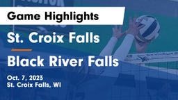 St. Croix Falls  vs Black River Falls  Game Highlights - Oct. 7, 2023