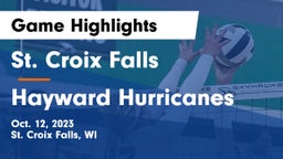 St. Croix Falls  vs Hayward Hurricanes  Game Highlights - Oct. 12, 2023