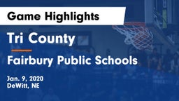 Tri County  vs Fairbury Public Schools Game Highlights - Jan. 9, 2020