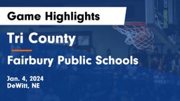 Tri County  vs Fairbury Public Schools Game Highlights - Jan. 4, 2024