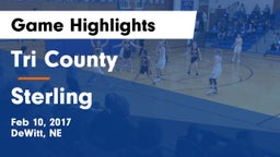 Tri County  vs Sterling  Game Highlights - Feb 10, 2017