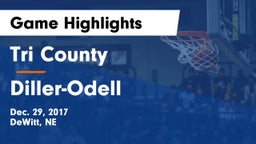 Tri County  vs Diller-Odell Game Highlights - Dec. 29, 2017