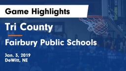 Tri County  vs Fairbury Public Schools Game Highlights - Jan. 3, 2019