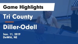 Tri County  vs Diller-Odell  Game Highlights - Jan. 11, 2019