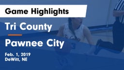 Tri County  vs Pawnee City  Game Highlights - Feb. 1, 2019