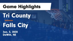 Tri County  vs Falls City  Game Highlights - Jan. 3, 2020