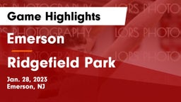 Emerson  vs Ridgefield Park  Game Highlights - Jan. 28, 2023