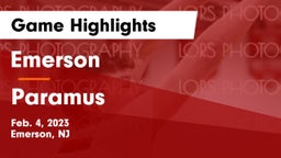 Emerson  vs Paramus Game Highlights - Feb. 4, 2023