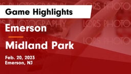 Emerson  vs Midland Park  Game Highlights - Feb. 20, 2023