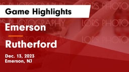 Emerson  vs Rutherford  Game Highlights - Dec. 13, 2023