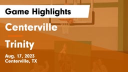 Centerville  vs Trinity  Game Highlights - Aug. 17, 2023