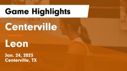 Centerville  vs Leon  Game Highlights - Jan. 24, 2023