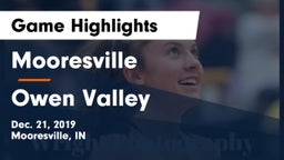Mooresville  vs Owen Valley  Game Highlights - Dec. 21, 2019