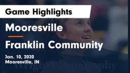 Mooresville  vs Franklin Community  Game Highlights - Jan. 10, 2020