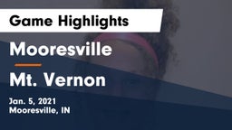 Mooresville  vs Mt. Vernon  Game Highlights - Jan. 5, 2021