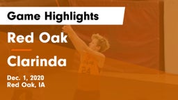 Red Oak  vs Clarinda  Game Highlights - Dec. 1, 2020