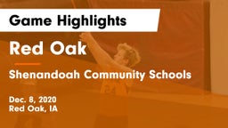 Red Oak  vs Shenandoah Community Schools Game Highlights - Dec. 8, 2020