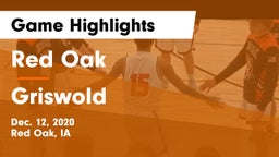 Red Oak  vs Griswold  Game Highlights - Dec. 12, 2020