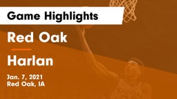 Red Oak  vs Harlan  Game Highlights - Jan. 7, 2021