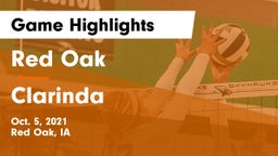 Red Oak  vs Clarinda  Game Highlights - Oct. 5, 2021