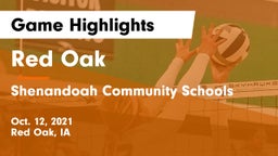 Red Oak  vs Shenandoah Community Schools Game Highlights - Oct. 12, 2021