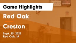 Red Oak  vs Creston  Game Highlights - Sept. 29, 2022