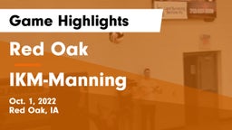 Red Oak  vs IKM-Manning  Game Highlights - Oct. 1, 2022
