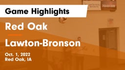 Red Oak  vs Lawton-Bronson  Game Highlights - Oct. 1, 2022