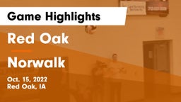 Red Oak  vs Norwalk  Game Highlights - Oct. 15, 2022