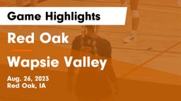 Red Oak  vs Wapsie Valley  Game Highlights - Aug. 26, 2023