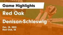 Red Oak  vs Denison-Schleswig  Game Highlights - Oct. 10, 2023