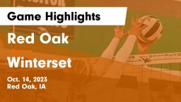 Red Oak  vs Winterset  Game Highlights - Oct. 14, 2023