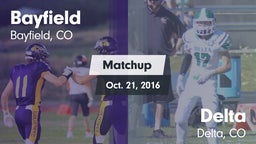 Matchup: Bayfield  vs. Delta  2016