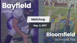 Matchup: Bayfield  vs. Bloomfield  2017