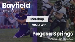 Matchup: Bayfield  vs. Pagosa Springs  2017