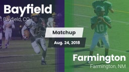 Matchup: Bayfield  vs. Farmington  2018