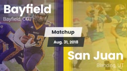 Matchup: Bayfield  vs. San Juan  2018