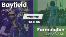 Matchup: Bayfield  vs. Farmington  2019