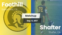 Matchup: Foothill  vs. Shafter  2017