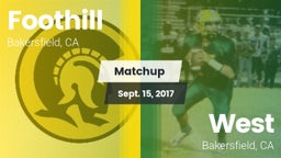 Matchup: Foothill  vs. West  2017