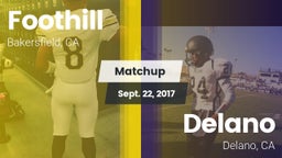 Matchup: Foothill  vs. Delano  2017