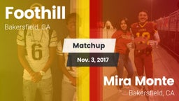 Matchup: Foothill  vs. Mira Monte  2017