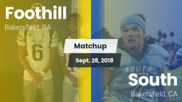 Matchup: Foothill  vs. South  2018